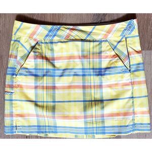 Columbia Yellow Plaid Women's Skort